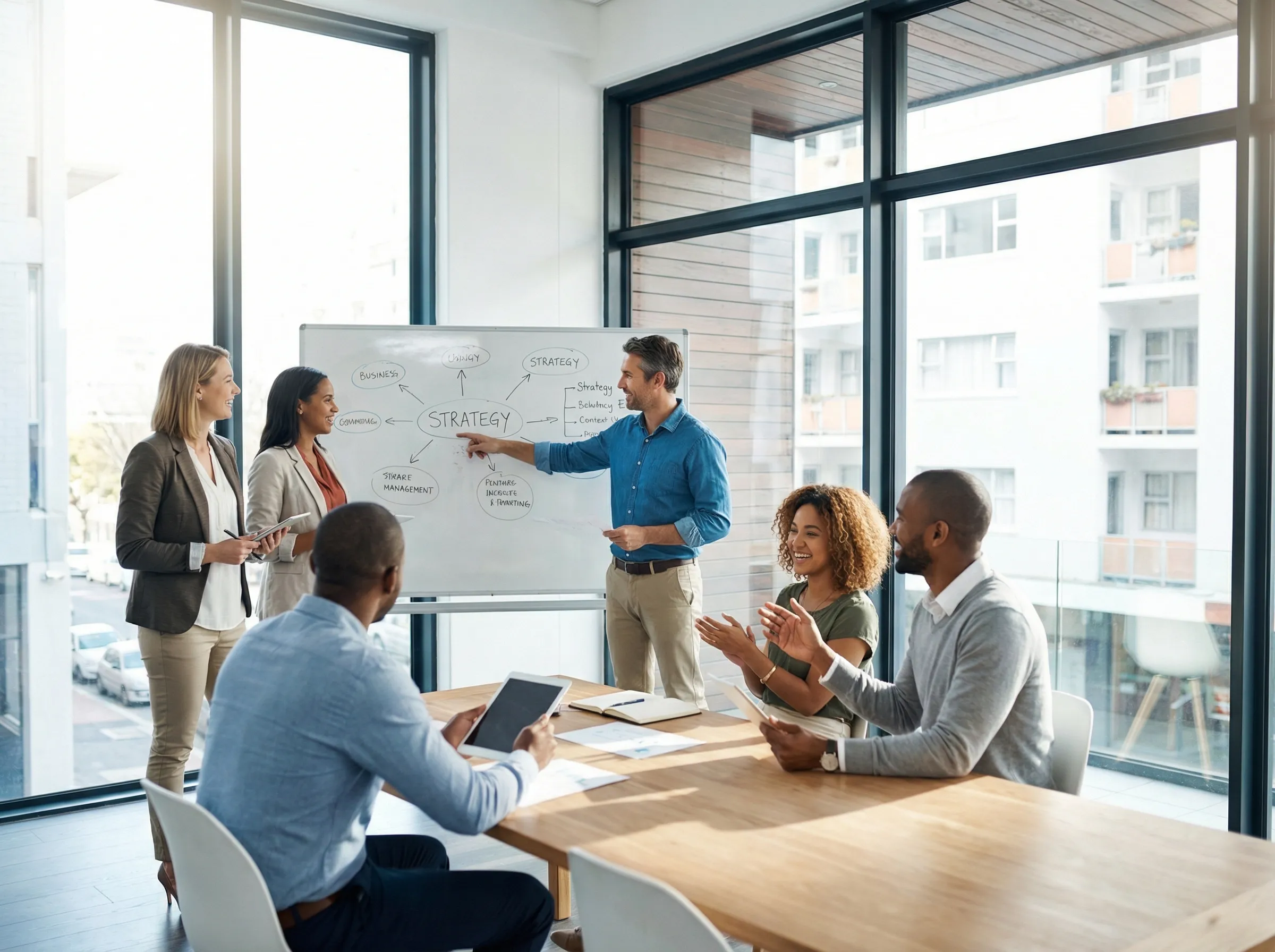 Team-Meeting zur KI-Strategieberatung